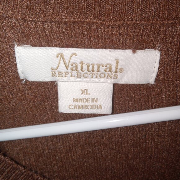 GREAT DARK BROWN SOFT TUNIC SWEATER - Picture 4 of 5